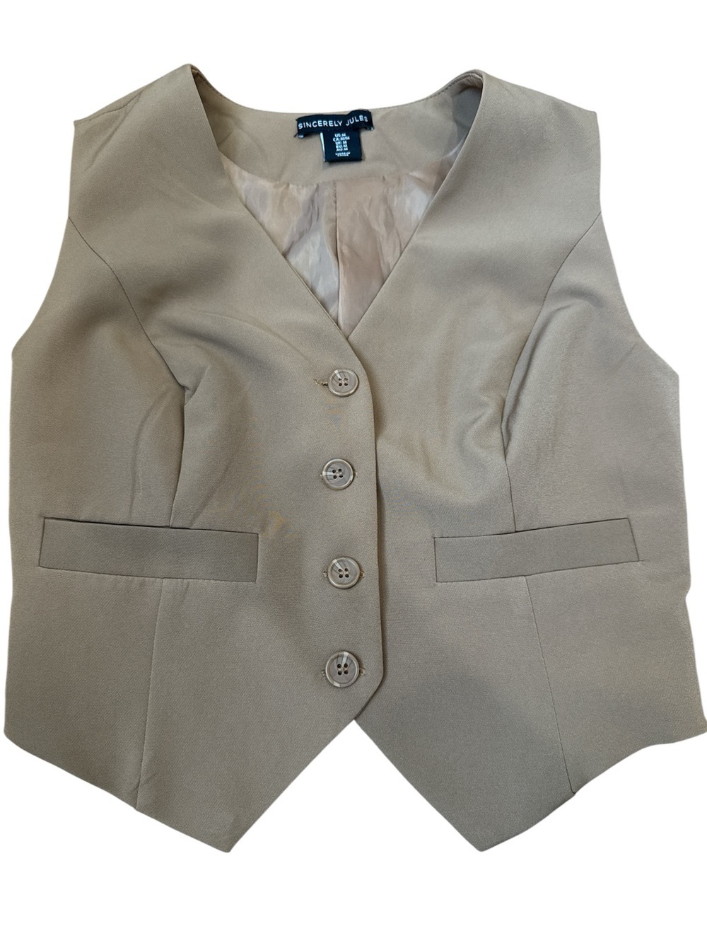 Sincerly Jules Button-Front Vest